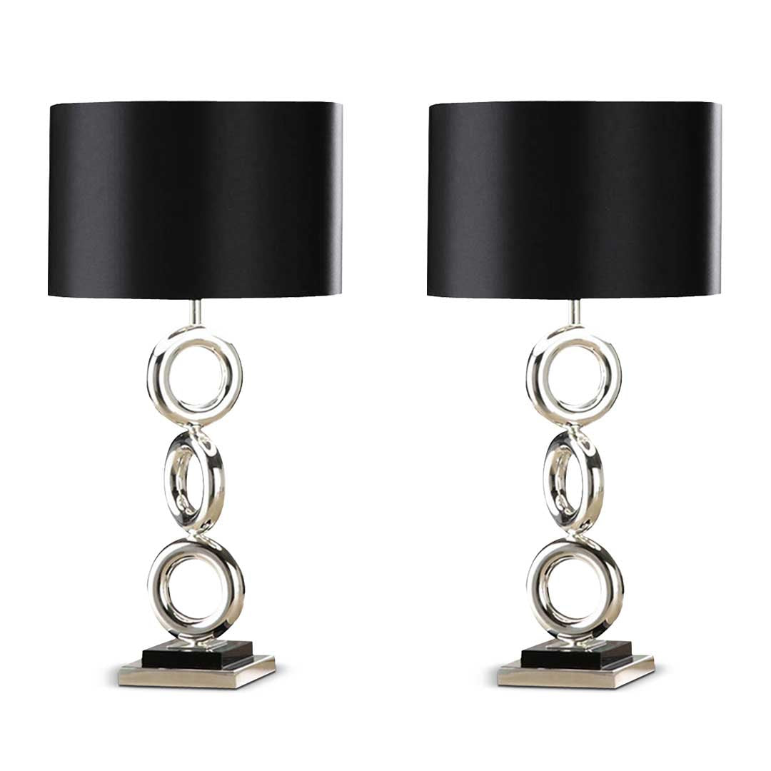 NNEAGS – Zestaw 2 Lamp Stołowych w Stylu Industrialnym