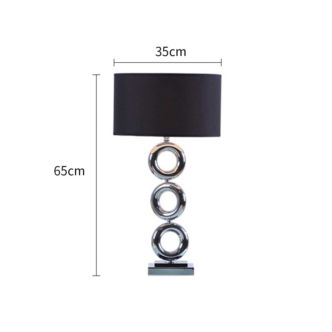 NNEAGS Simple Industrial – Metalowa Lampa Stołowa w Stylu Industrialnym z Kloszem Drum