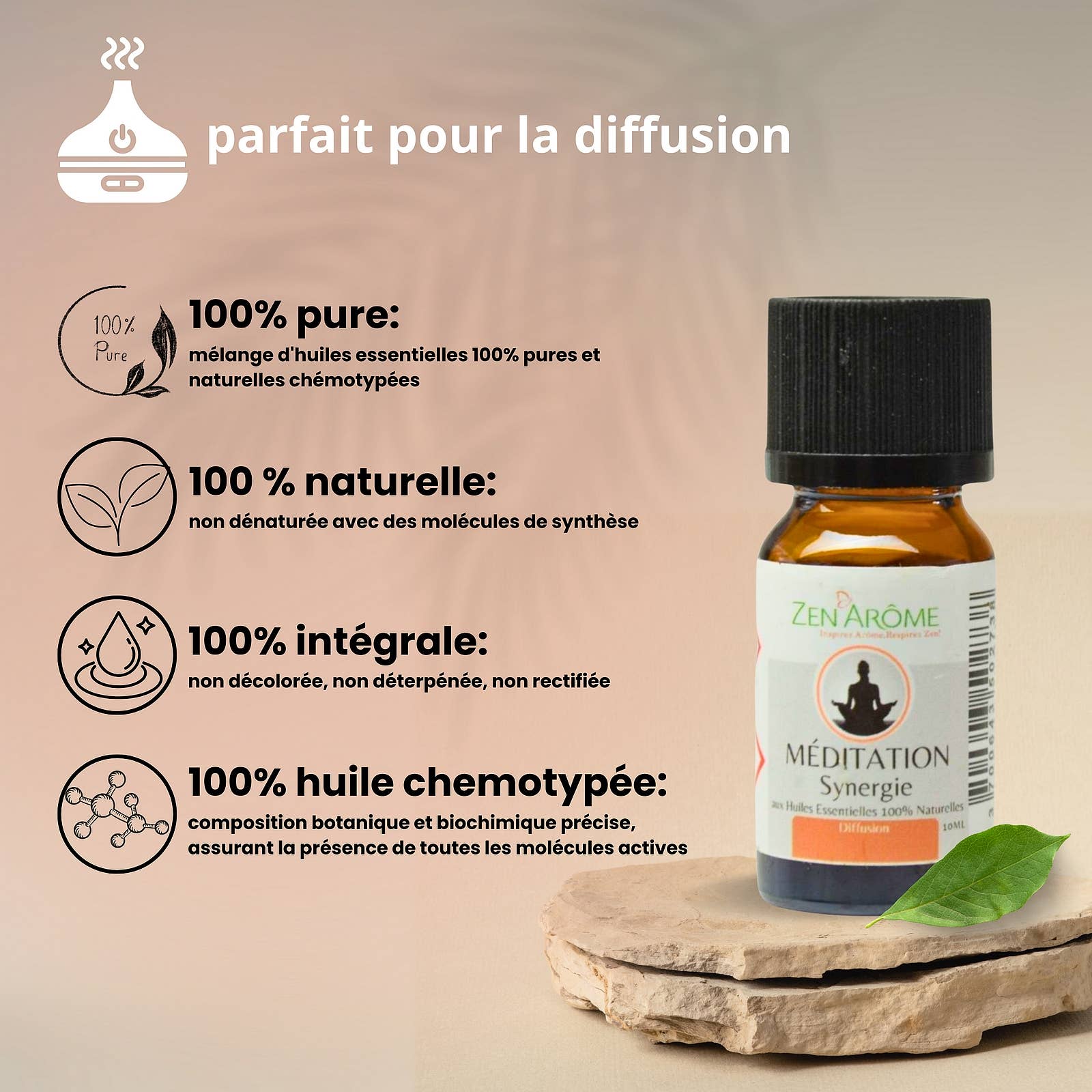 Synergie Ätherisches Öl Meditation für Diffuser - 10 ml