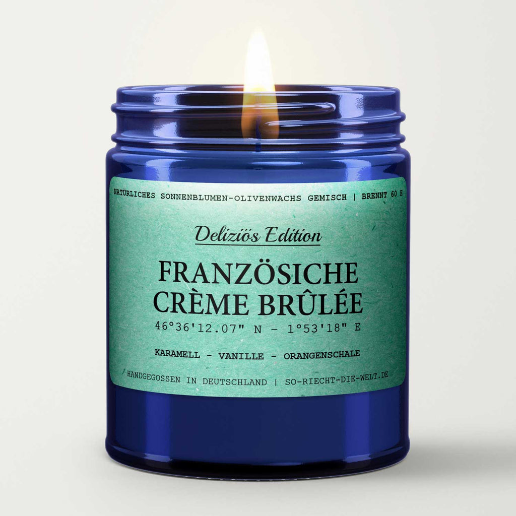 Französische Crème Brûlée Kerze - Deliziös Edition - Karamel: Einzelne Kerze