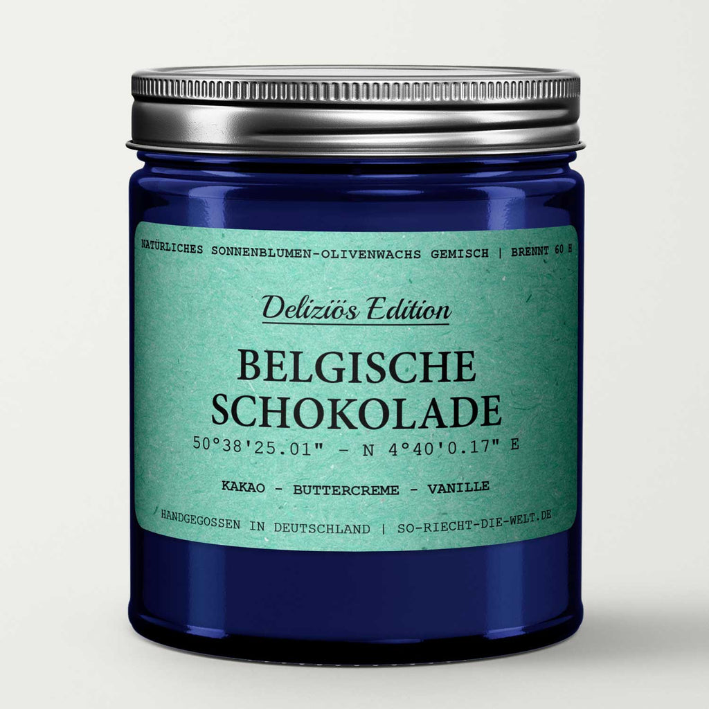Belgische Schokolade Kerze - Deliziös Edition - Kakao | Butt: Einzelne Kerze