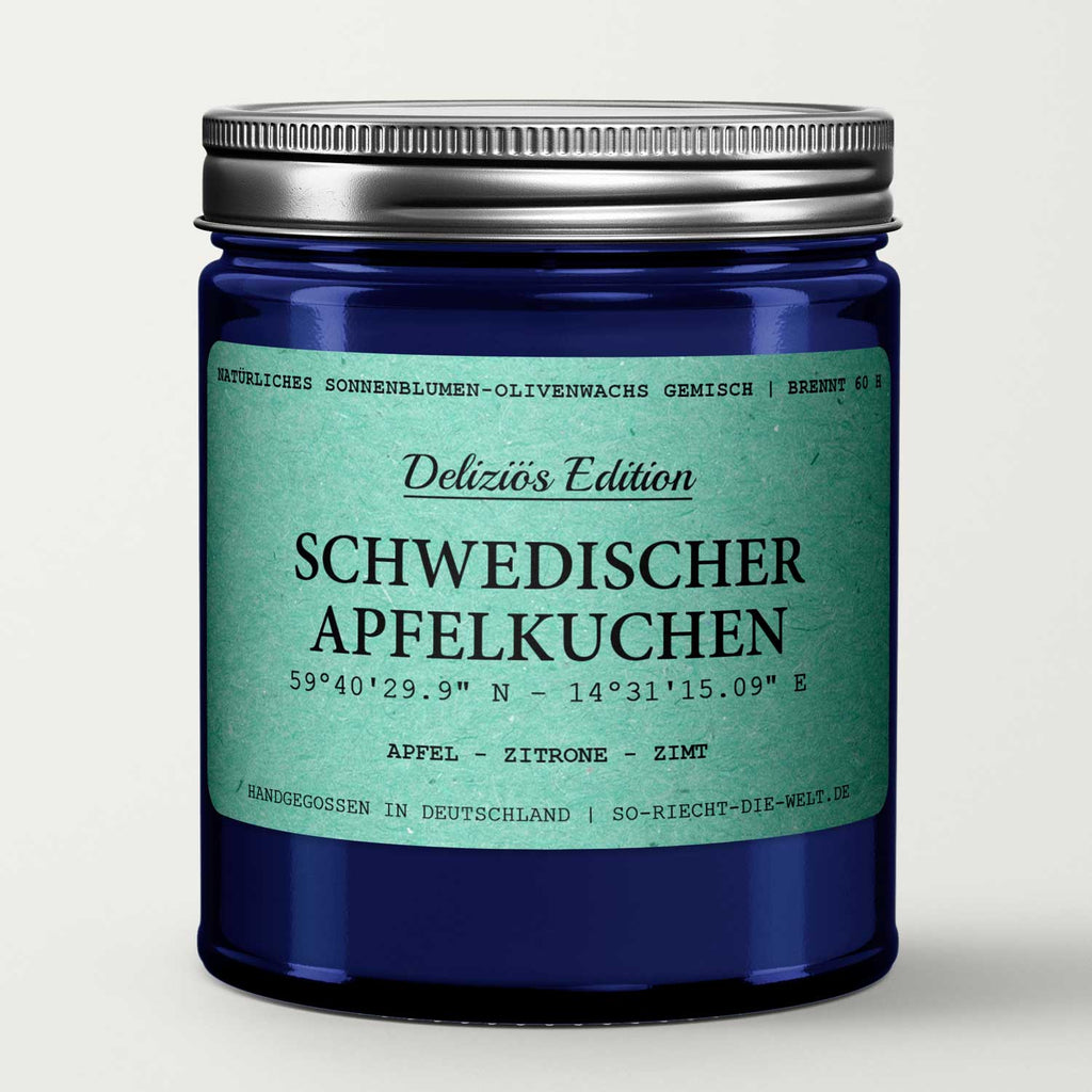 Schwedischer Apfelkuchen Kerze - Deliziös Edition - Apfel |: Einzelne Kerze