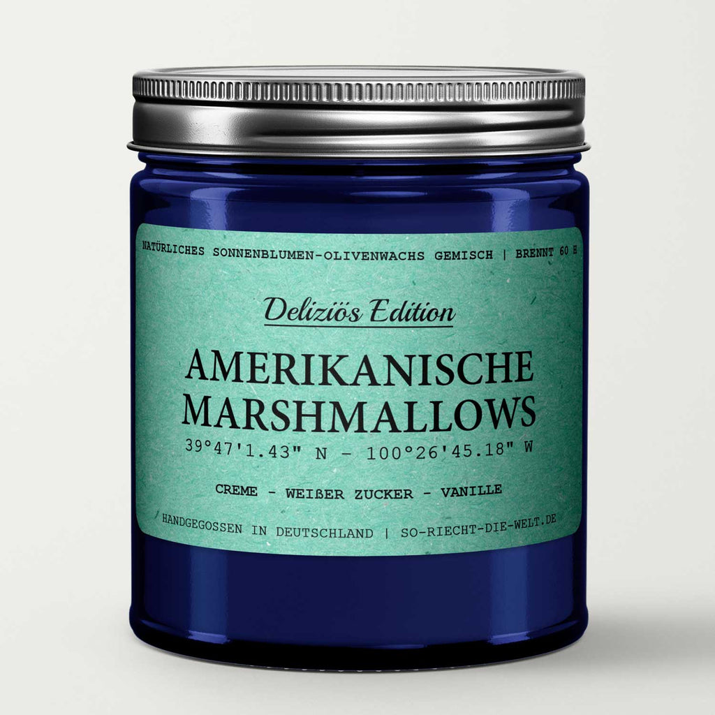 Amerikanische Marshmallows Kerze - Deliziös Edition - Creme