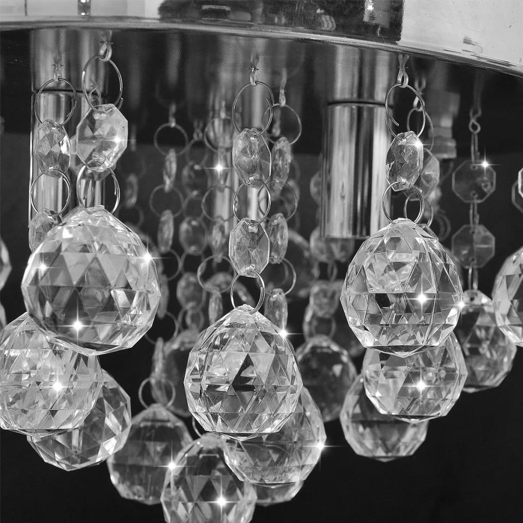 NNEVL Crystal – Elegancka Lampa Sufitowa z Kryształowym Designem i Chromowaną Ramą