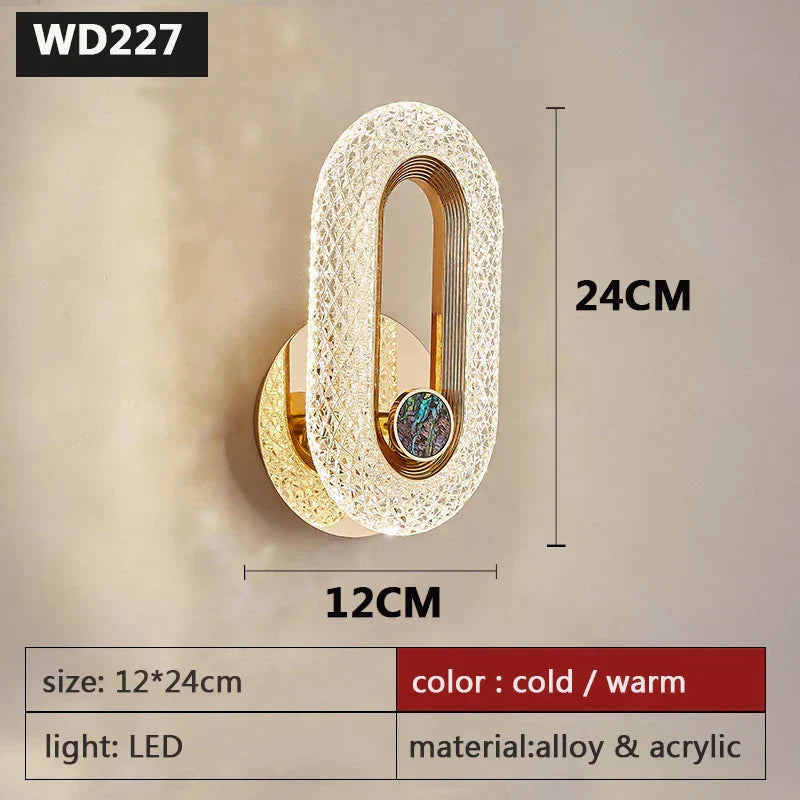 Luxury Nordic – Elegancka Lampa Ścienna do Sypialni i Salonu