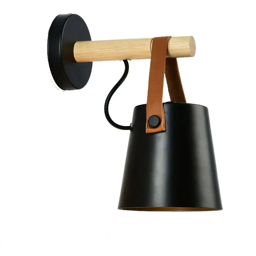 NNEOBA Nordic Modern Wooden Wall Lamp – Nowoczesna Drewniana Lampa Ścienna w Stylu Nordic