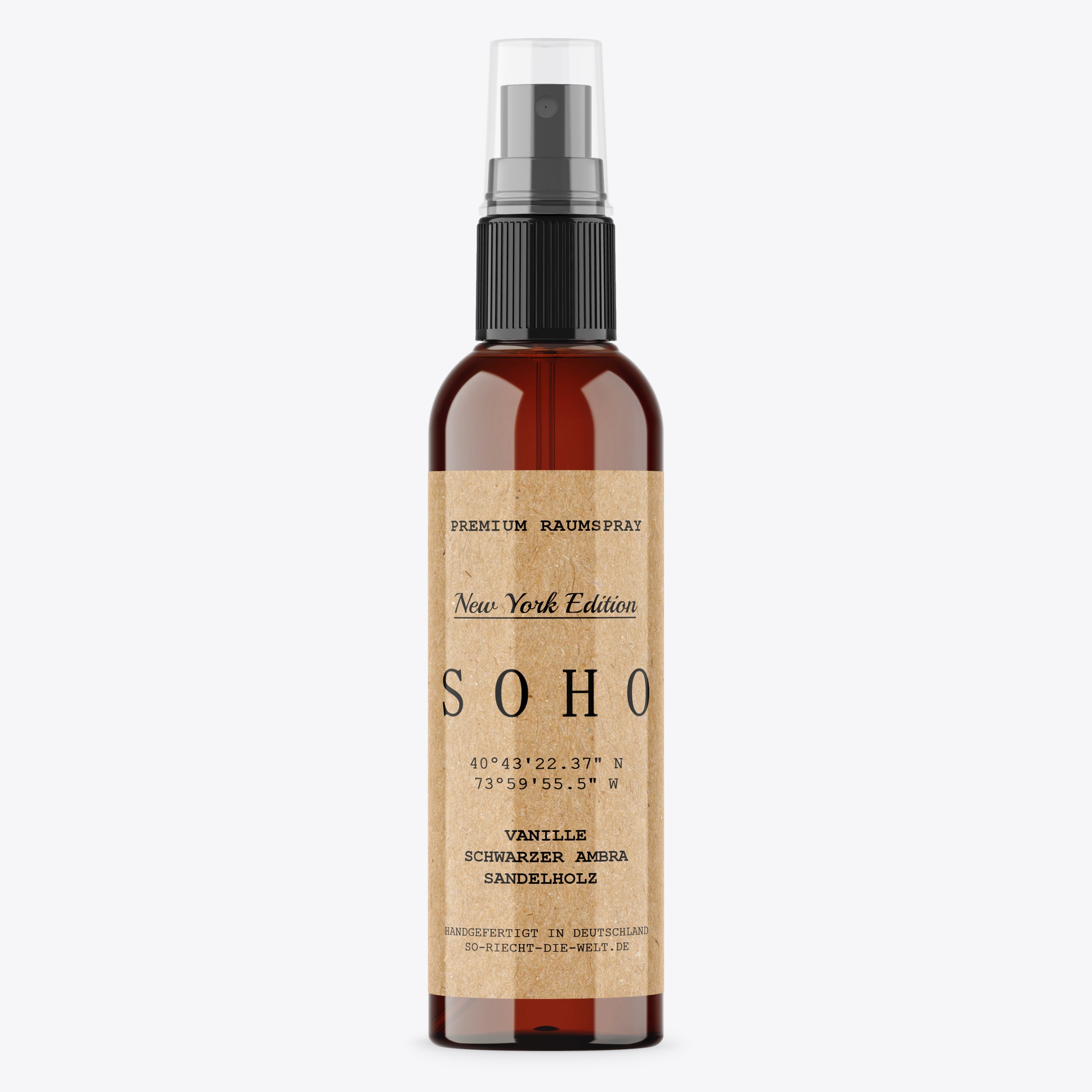 Soho – spray zapachowy – New York Edition – wanilia | czarna ambra | sandałowiec