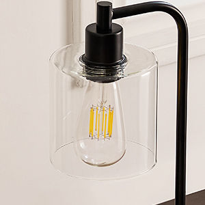 NNEDSZ 2x Industrial Table Lamp z 2 portami USB – idealne do sypialni, biura i salon