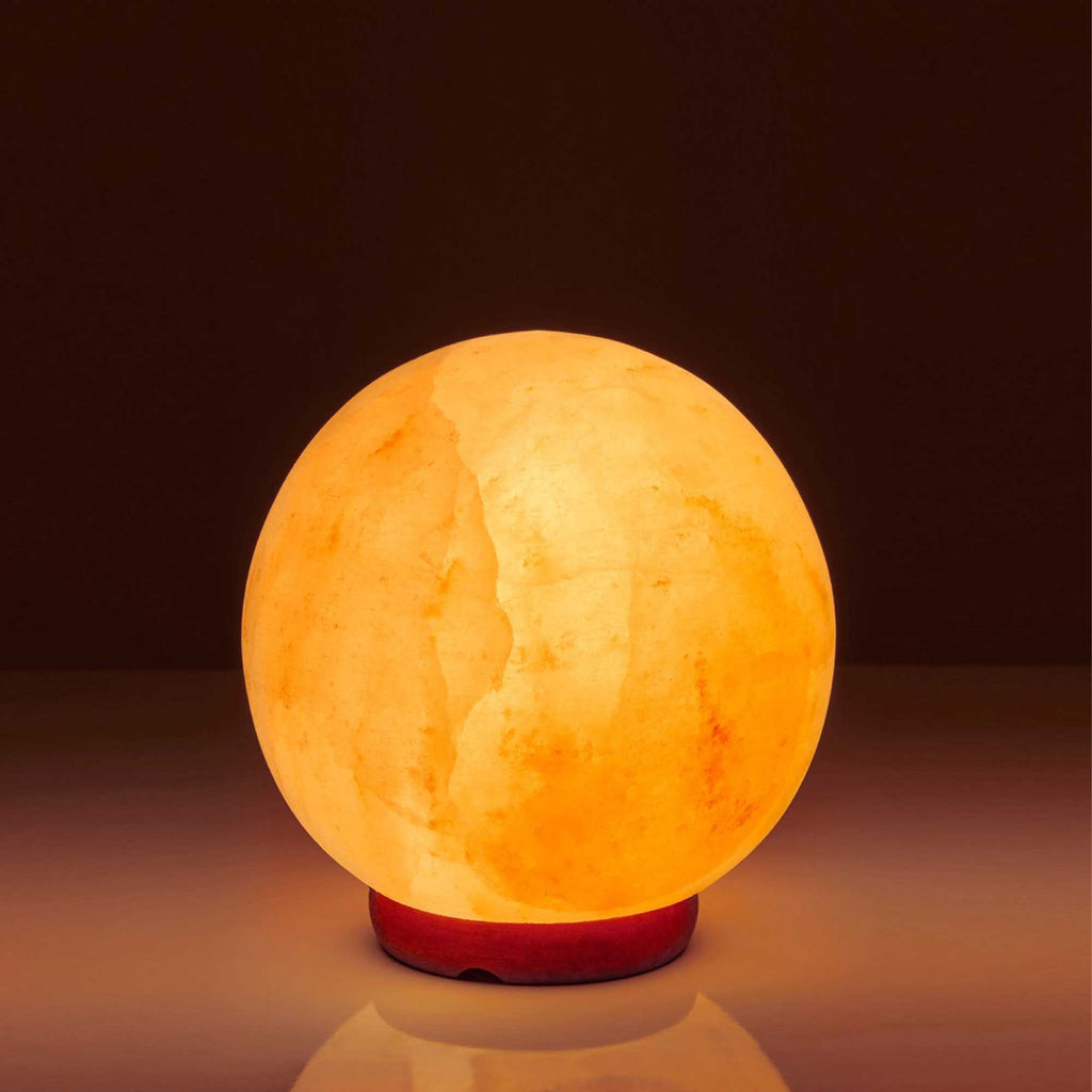 NNEDSZ 12V 12W Kula 6,5" – Himalajska Różowa Lampa Solna z Kryształu Soli