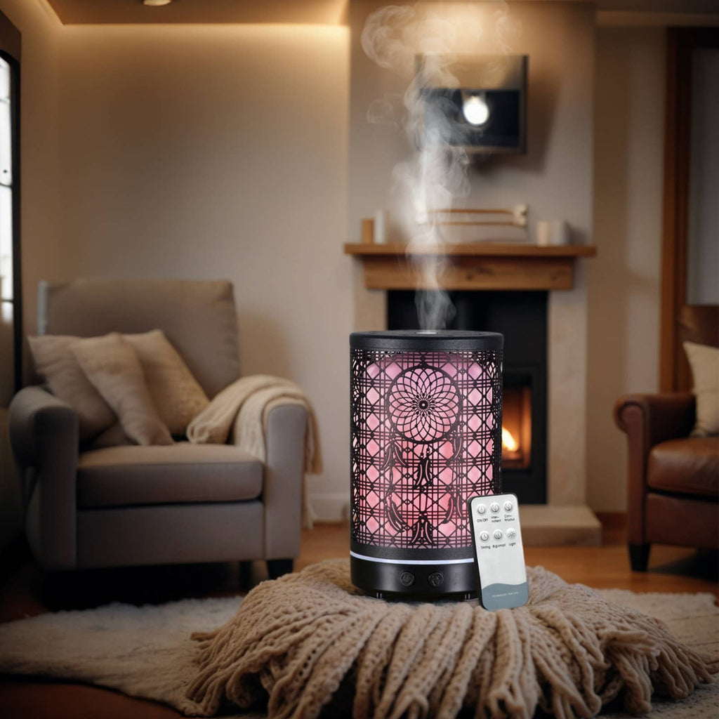 Metallischer Aroma Diffuser mit Fernbedienung Siena