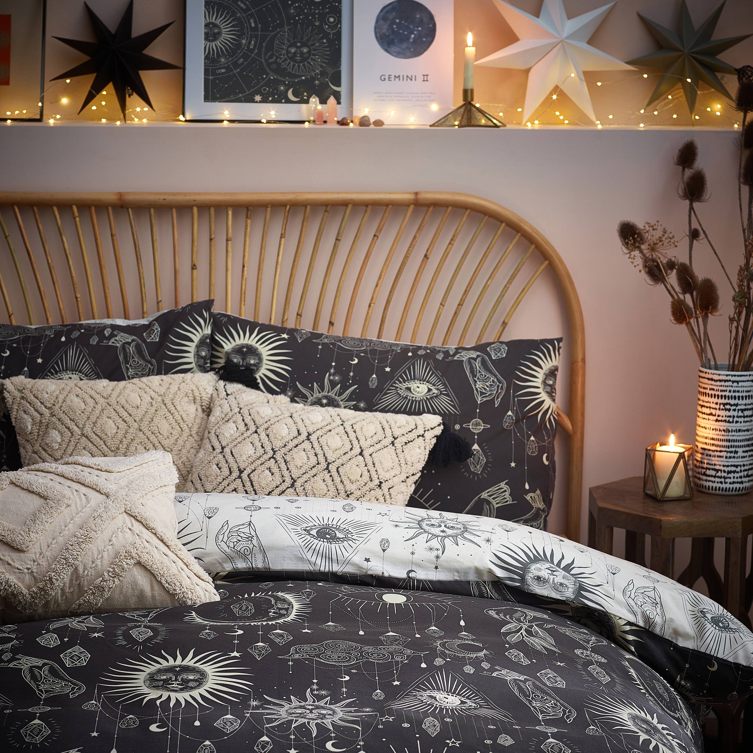 Pościel Constellation Celestial – Anthracite / Cream | Pojedyncza
