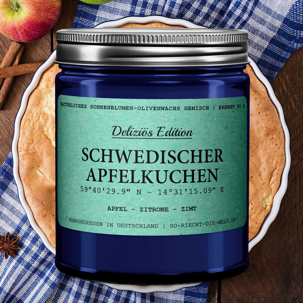 Schwedischer Apfelkuchen Kerze - Deliziös Edition - Apfel |: Einzelne Kerze