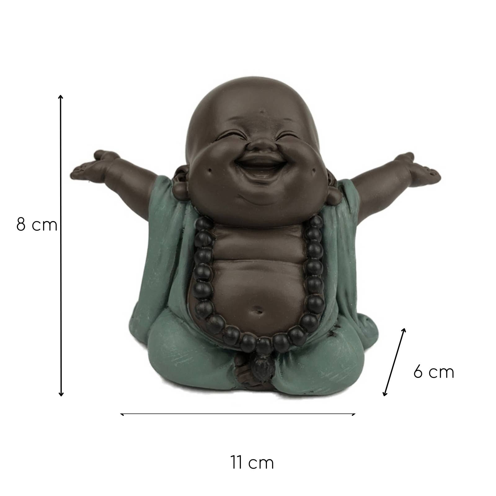 Willkommensgeschenkidee Glücksbringer Lachender Buddha Figur