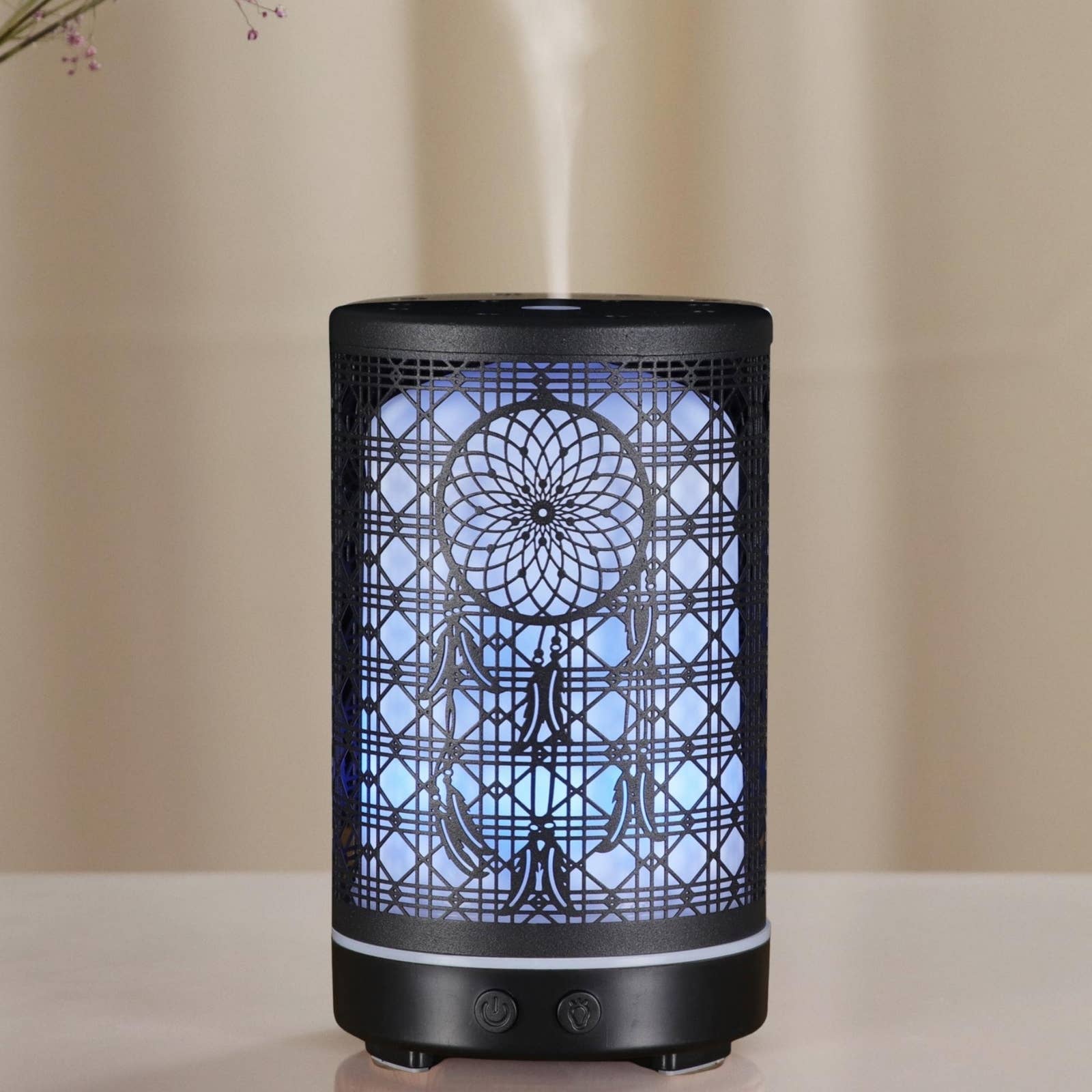 Metallischer Aroma Diffuser mit Fernbedienung Siena