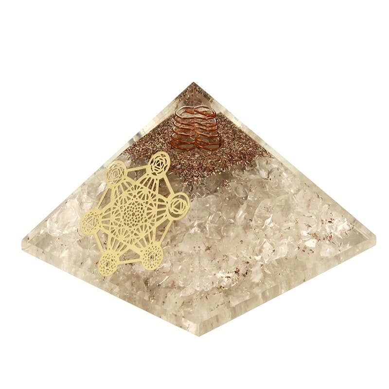 Metatron Orgonit-Bergkristall-Pyramide 7,5 cm