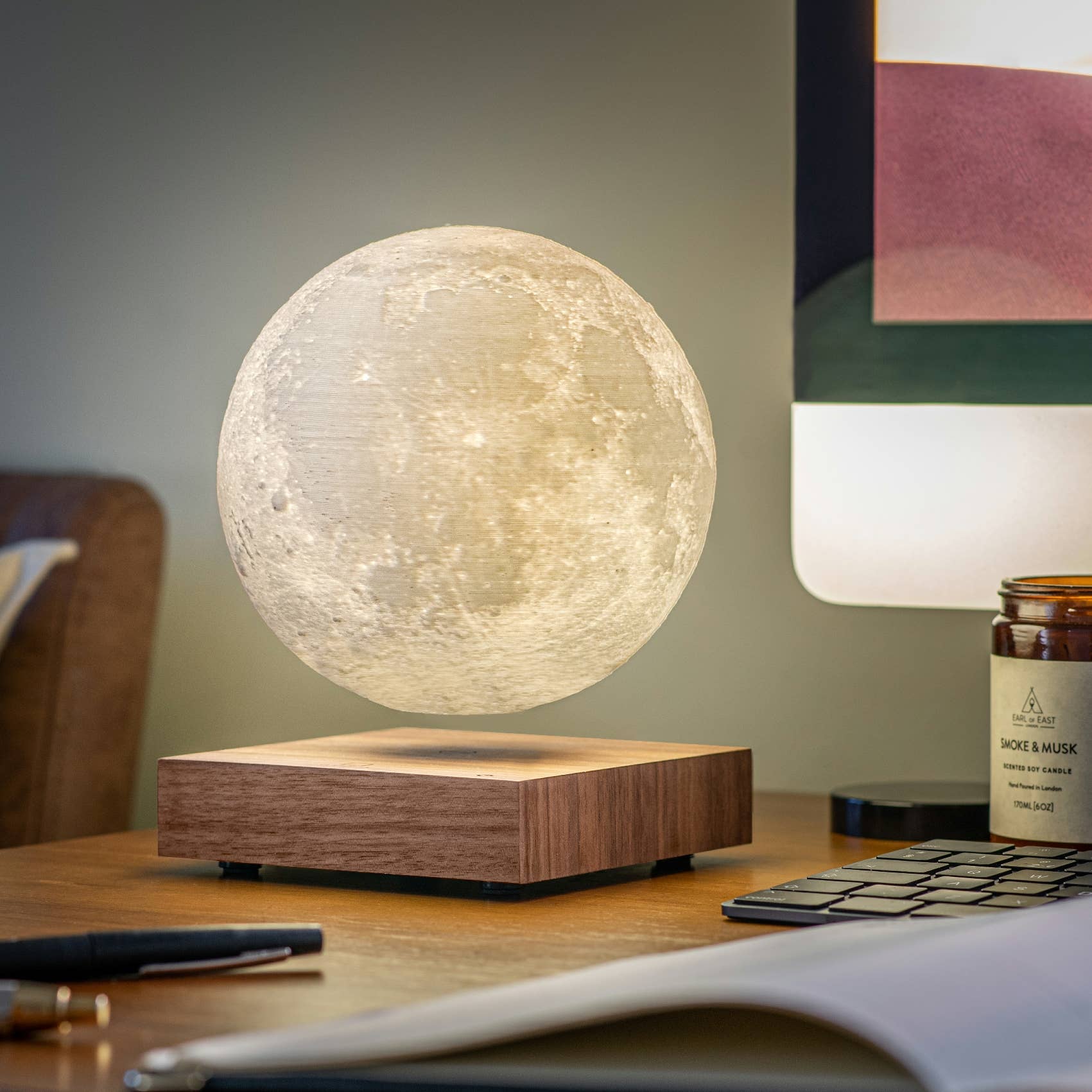 Gingko Smart Moon Lampe: Schwarz