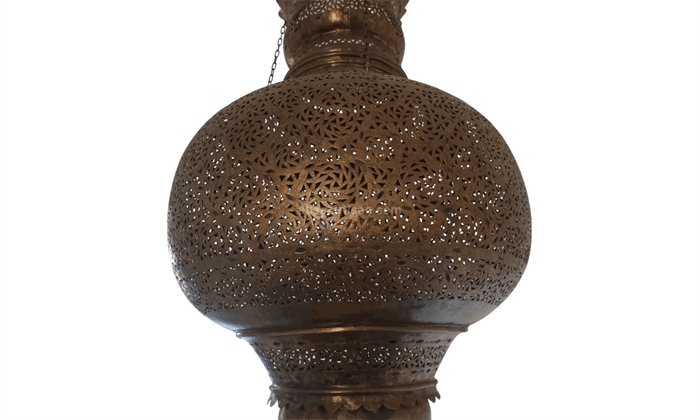 Lustre Bahia – Ręcznie Wykonany Miedziany Żyrandol w Stylu Marokańskim