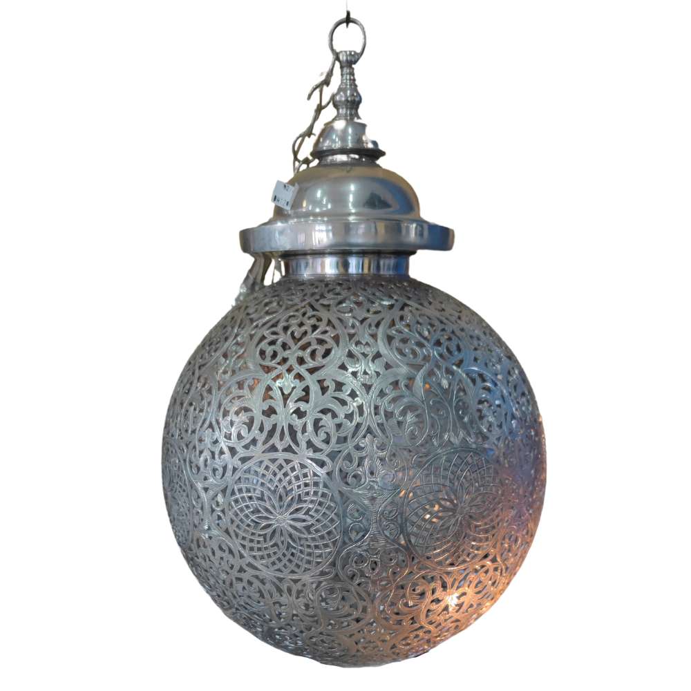 Lustre Monza – Ręcznie Wykonany Miedziany Żyrandol w Kształcie Kuli