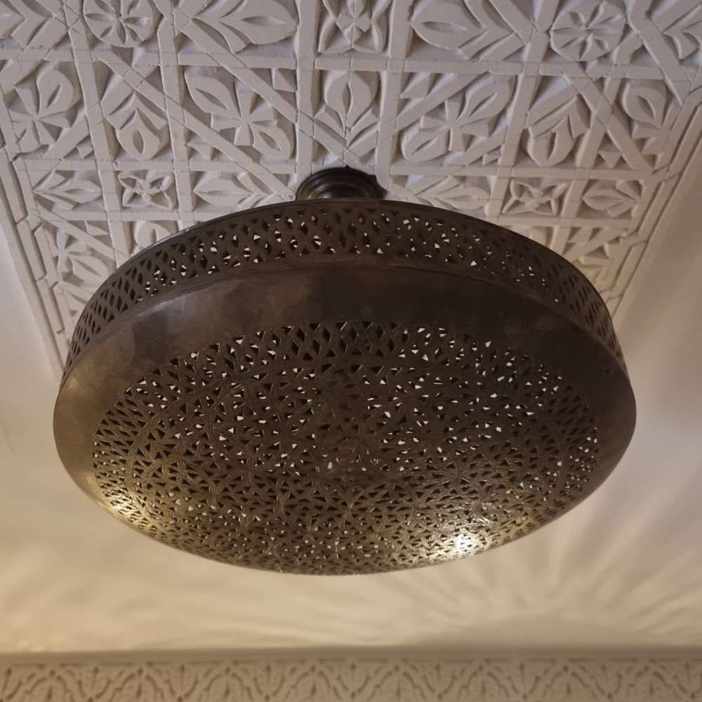 Lustre Tlat – Ręcznie Wykonana Miedziana Lampa Ścienna w Okrągłej Formie