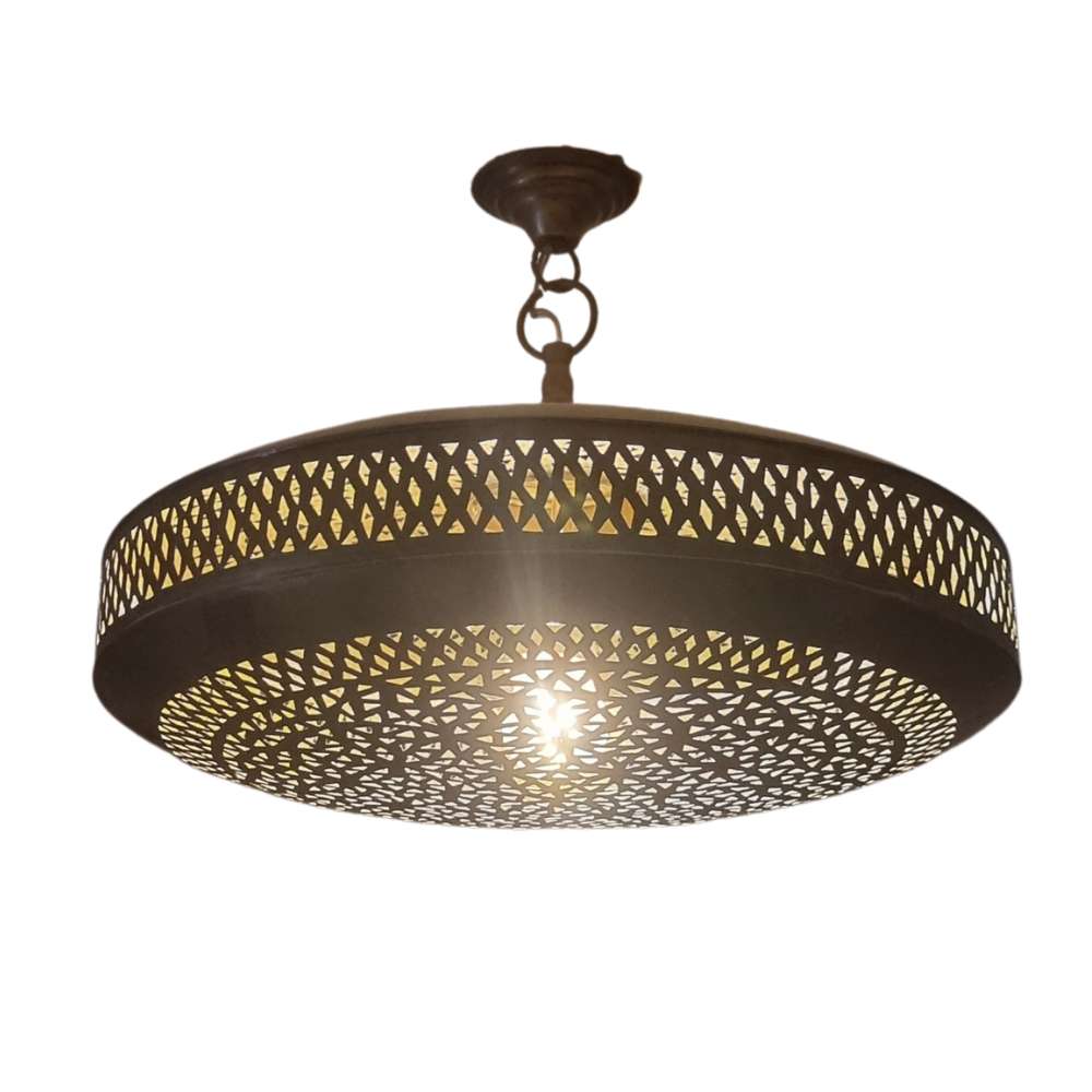 Lustre Tlat – Ręcznie Wykonana Miedziana Lampa Ścienna w Okrągłej Formie