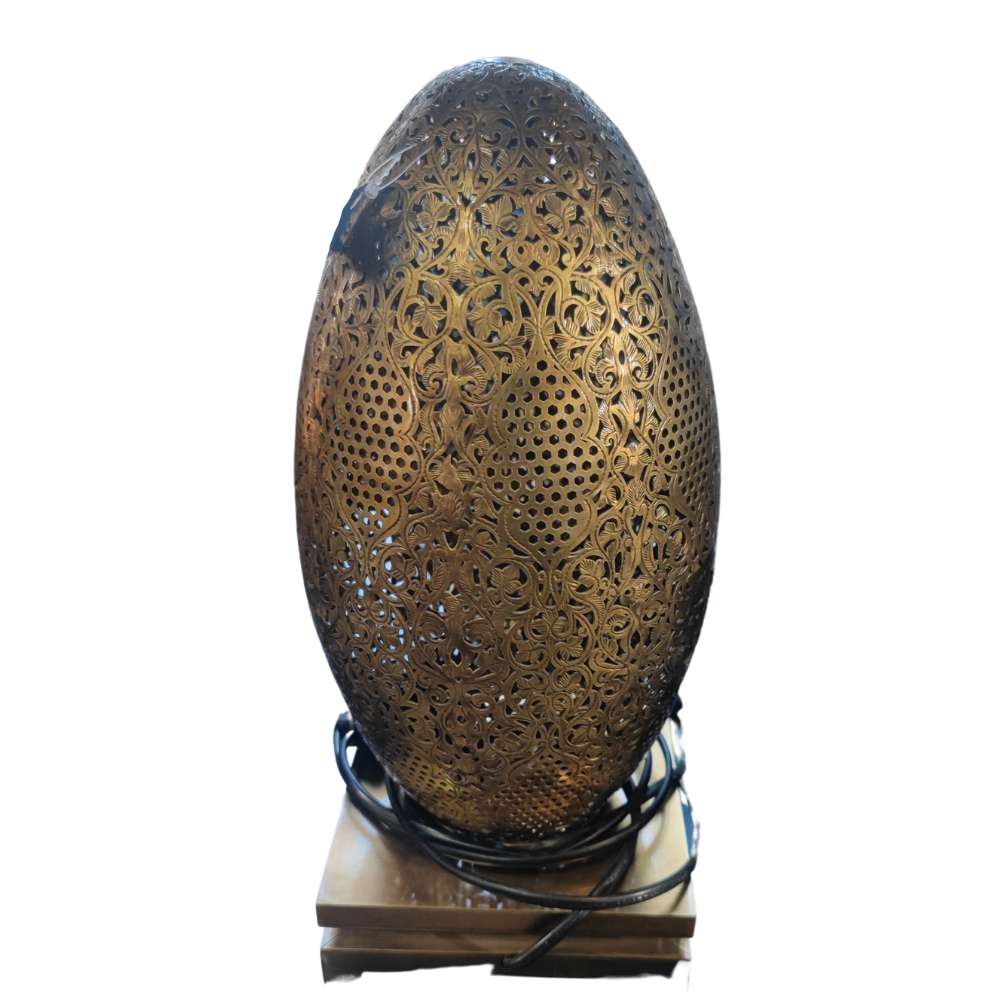 Veilleuse Cop – Ręcznie Wykonana Miedziana Lampka Nocna w Kształcie Jajka