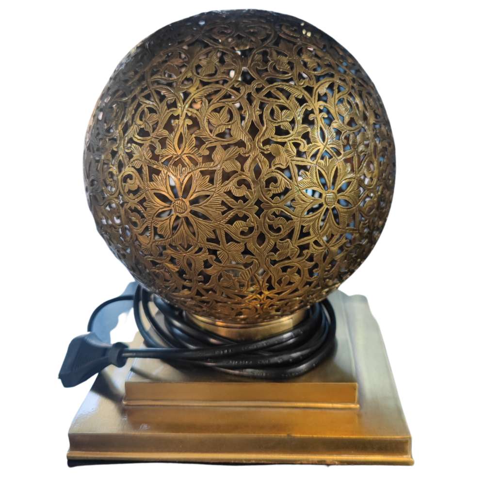 Veilleuse Ifni – Ręcznie Wykonana Miedziana Lampka Nocna z Maroka