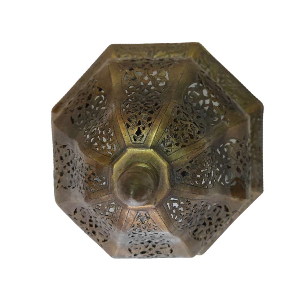 Veilleuse Roman – Ręcznie Wykonana Miedziana Lampka Nocna | Marokańskie Rzemiosło 100% Cuivre